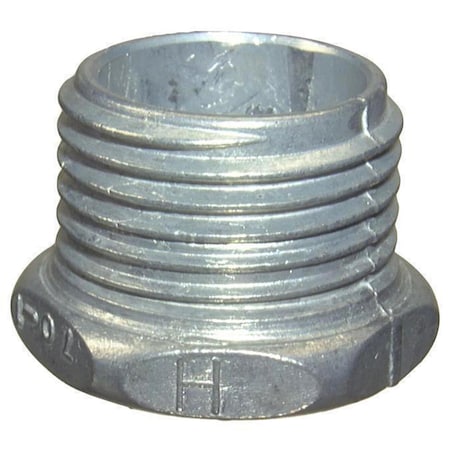 Halex Conduit Fitting Nipple, 1/2 in, Die Cast Zinc, Galvanized 20701